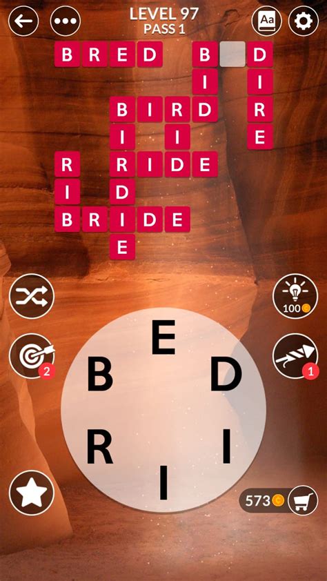 Wordscapes Level 97 (Pass 1 Canyon) Answers and .